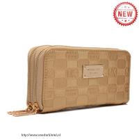 michael kors jet set double zip around groot goud portefeuilles Nederland Pakket k2gys440